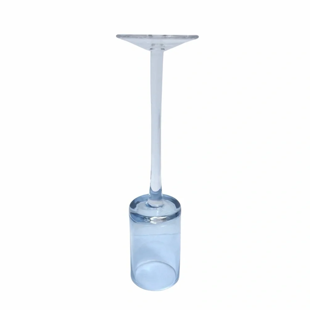 Light Blue Long Stem Liqueur Glass